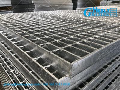 China 80micron galvanized coating Steel Bar Grating | 30X5mm load bar | 8mm cross bar | 1X2m | HeslyGrating-China for sale