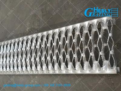 China Anti Slip Safety Grating | Perforated Teeth Hole | 2.0mm thickness | 50mm height | HeslyGrating China Factory for sale