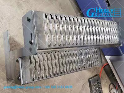 China Aluminium Safety Grating Stair Treads | 2.5mm Thickness | 50mm depth | Perforated Metal | 2m Length | Hesly China for sale