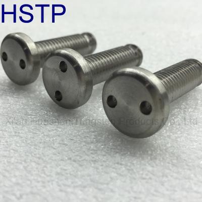 China Aviation Hot Sale Customized M5*10mm Slotted Tungsten Screws Tungsten Bolts And Nuts for sale