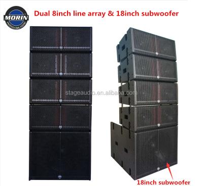 China LA-208+LA-18B Audio Line Array Loudspeaker Box LA-208+LA-18B Line Array Loudspeaker, Line Array System, TW Loudspeaker Box LA-208 for sale