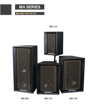 China Theature Professional Dual 15 Inch PA System Passive Speaker For Outdoor With High SPL Morin MA-252 for sale