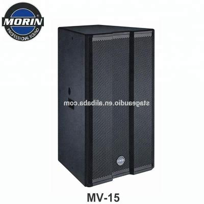 China Pro Theater Audio Speaker Professional 15 Inch RMS 300 W Powered Speakers For Conference Room, Bar, Stage Fill Occasion Morin MV-15 for sale