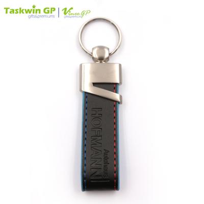 China Promotional giveaways event awards keepsake. Black Nickel Leather + Zinc Alloy Bulk Leather Keychains Empty Leather Keychain for sale