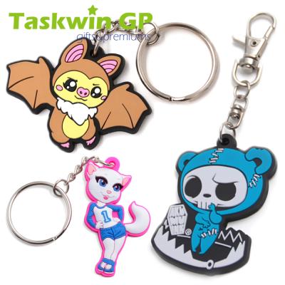 China Eco-Friendly Soft PVC Custom Rubber Key Chain With Soft Logo 2D /3D PVC Key Chain Custom Logo For Promotion Gifts for sale