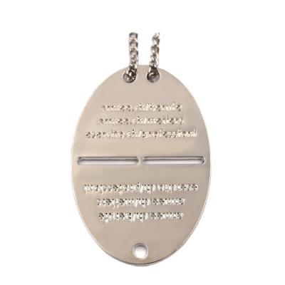 China Europe Design Your Own Logo Metal Dog Tag Necklace Custom Made Wholesale for sale