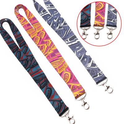 China Souvenir Designer Custom Neck Polyester Sublimation Nylon Lanyards With Logo Custom for sale