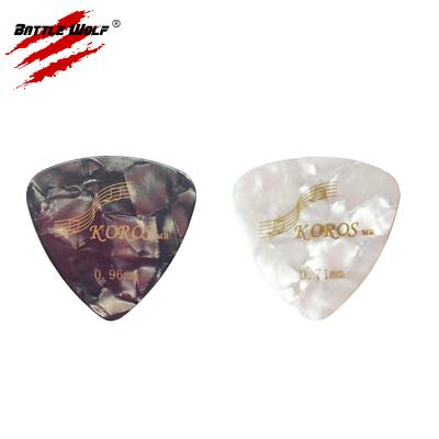 China GUITAR Quality Assurance Colorful Nylon Triangle Guitar Picks for sale