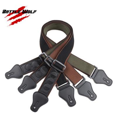 China Wholesale High Quality Different Colors Cotton Classical Guitar Strap GUITAR With Pick Holder for sale