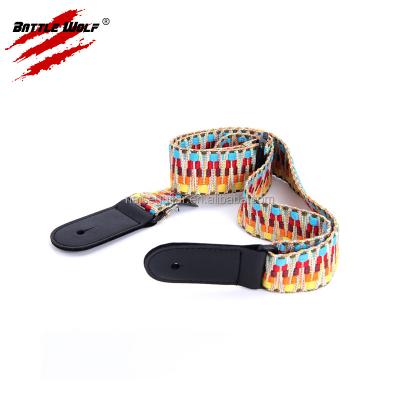 China High Quality Durable Beautiful GUITAR Jacquard Guitar Strap for sale