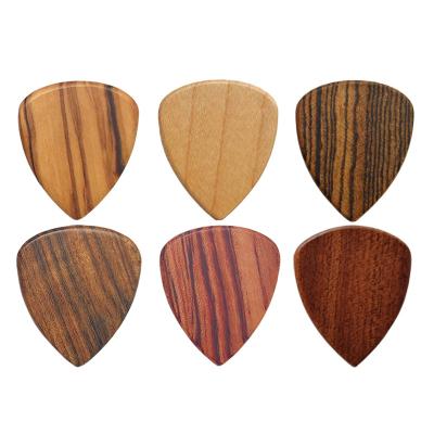 China Cheapest High Quality 100% Wooden GUITAR Factory Price 2.5mm Blank Wooden Guitar Picks Support Custom for sale