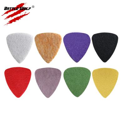 China Professional GUITAR Wear Resistant Custom Design Felt Guitar Picks for sale