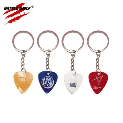 China Custom GUITAR Guitar Pick Key Chain with Name for sale