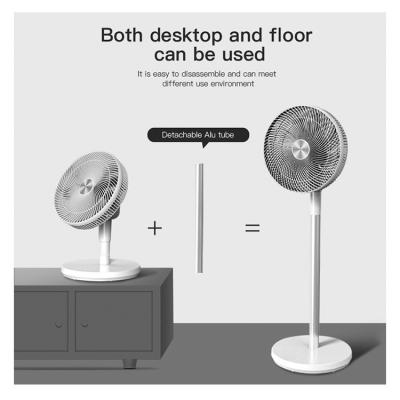 China Hotel Smart Wireless DC Conversion Floor Stand High Quality Wireless Rechargeable Modern Electric Fan For Home for sale