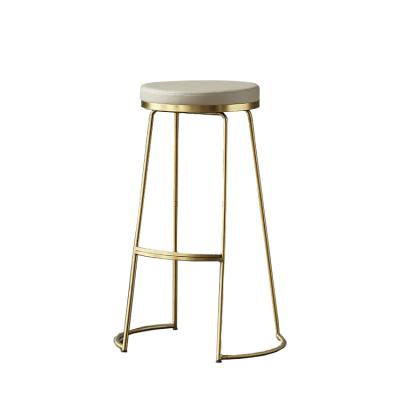 China Nordic Wholesale Modern Kitchen Metal Cheap Restaurant Metal Cafe Bar Chair High Stools Bar Chair for sale