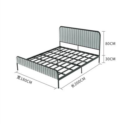 China Modern Nordic style metal double bed metal bed princess metal single bed for kids for sale