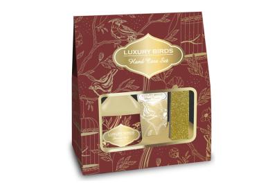 Κίνα Holiday Luxury Spa Gift Setwith Shower Gel, Hand Cream, Glitter Nail File προς πώληση