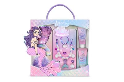 Cina Cosmetic Body Lotion And Body Wash Sponge Bath Gift Set With Jewelry Set in vendita