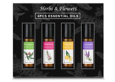 China Geschenk-Satz der ätherischen Öle 4pcs mit Eukalyptus, Rosemary, Ilang-Ilang, Lavendel-Geruch 4x10ml zu verkaufen