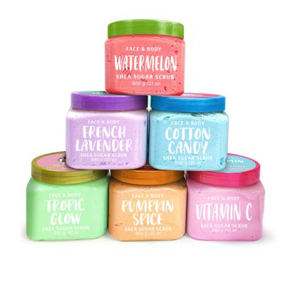 Китай 600g Exfoliating Sugar Scrub In Plastic Jar for Cleansing продается