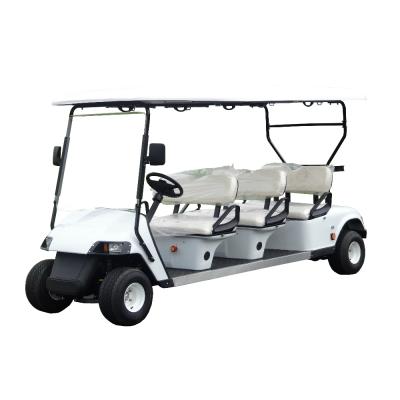 China Battery operated electric golf place 6 seater golf cart with AC system for sale