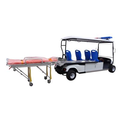 China Golf Place 4 Seater Electric Medical Ambulance Golf Cart With Bed for sale