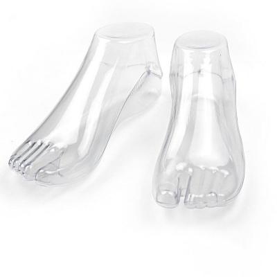 China Eco - Friendly Shoes Retail Store Display Props Plastic Clear PC Ladies Shoe Stretcher for sale