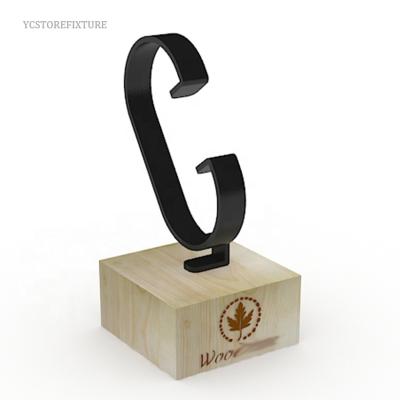 China Eco - Friendly Custom Logo Counter Top Wooden Watch Rack Watch Display Racks for sale