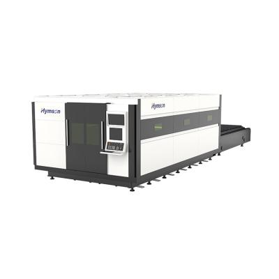 China 6000W Super Power Metal Sheet Fiber Laser Cutting Machine Water Cooled Form Hymson for sale