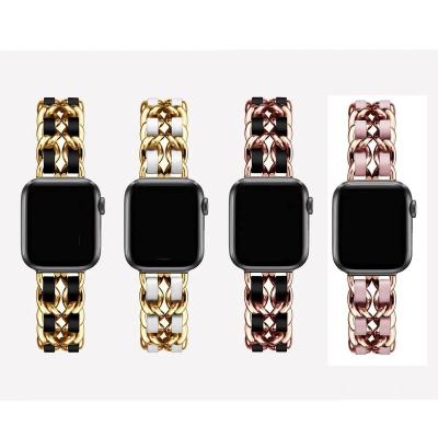 China Gorgeous luxury suitable for iwatch6/5/4/3/2/1/SE generation silicone painted watch band 42/38/44/40mm for sale