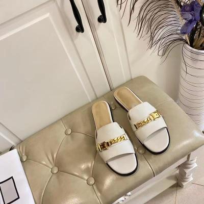 China CUSHIONING tide brand women's shoes summer fashion flat bottom women's slippers summer new style Korean women's sandals for sale