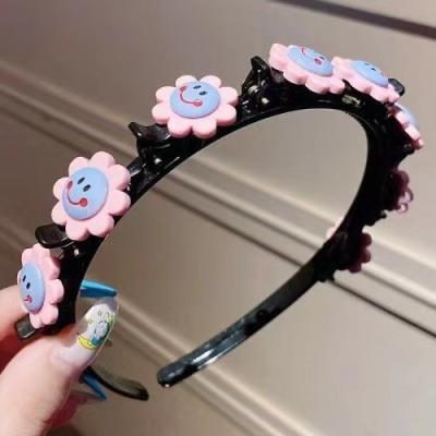 China Braided Hair Accessories Cute Braided Hair Accessories Designer Headband Gorgeous Luxury Children's Net Celebrity Princess Little Girls Hairpin Br for sale