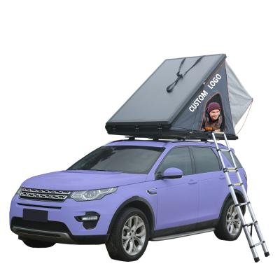 China Diagonal Tying Type Custom Aluminum Hard Top Car Tents WILDSROF SUV Camping Roof Top Tent Shell Waterproof Roof for sale