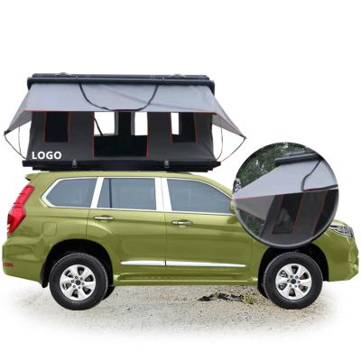 China Extended Type WILDSROF NEW Design Z Shape Hard Shell Car Rooftop Aluminum Automatic Folding Hardshell Roof Top Tent For SUV for sale