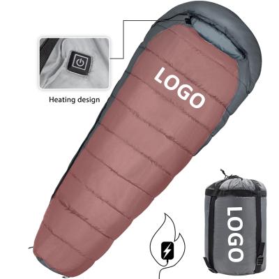 China Mummy Camping and Hunting Hyperbaric Oxygen Waterproof Outdoor Winter Camping Electric Heated Sleeping Bag for sale