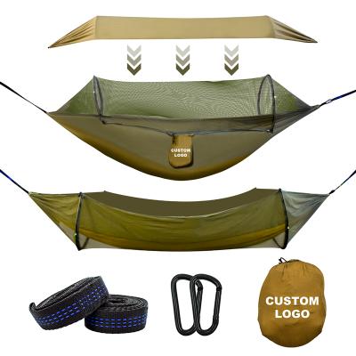 China WILDSROF New Design Comfortable Swing Sleep Outdoor Portable Camping Bed With Mosquito Net Nylon Hammock for sale