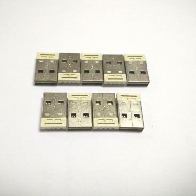 China Branco branco 2,0 A ROHS do conector fêmea do Usb B da inserção PBT do dobro da tomada à venda