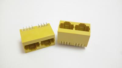 China Grad 8 des Gelb-2 des Hafen-RJ45 der Buchsen-180 Pin ohne Transformator LED zu verkaufen