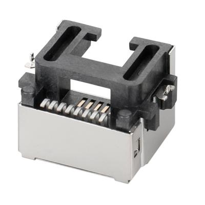 Китай Соединитель SMT 8P8C 13.15L RJ45 с контактом Phospher бронзовым продается