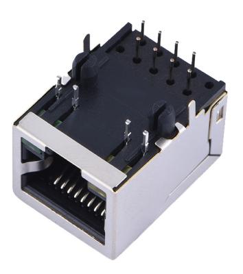 China Double Layer Female 8P8C RJ11 RJ45 Connector With USB for sale