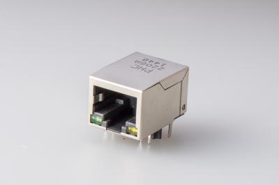 China Ethernet RJ45 Jack ,  RJ45 Connector Network Socket Female Connector Side Enter With Led for sale