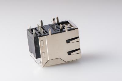 China Abgeschirmtes Ethernet USB-Buchsen-8P8C RJ45 modularer Jack mit Transformator zu verkaufen