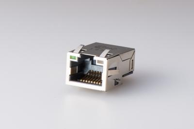 China SMT RJ45 Connectors Surface Mount 10/100 Base - T Female PCB Jack for sale