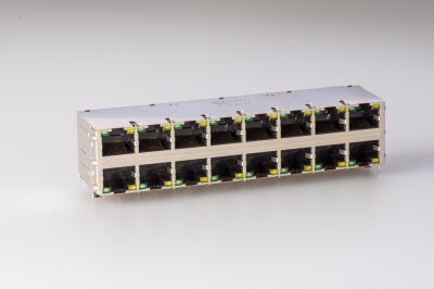 Китай Магнитные RJ45 локальные сети Jack RMA-392G-160F13-22 2 x 8 порт PBT продается