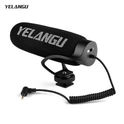 China Helmet Microphone YELANGU MIC08 On-Camera Condenser Microphone Video MIC with Built-in Shock Mount 3.5mm TRRS for Camera Smartphone Vlog Video for sale