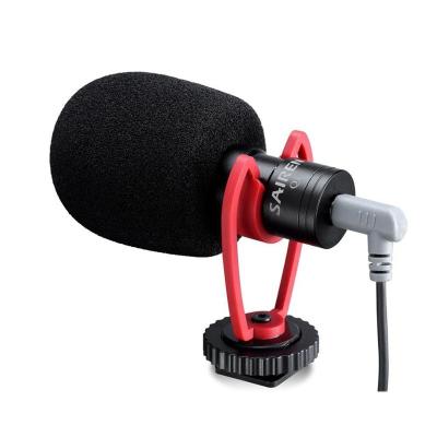 China SAIREN VM-Q1 Mini Microphone Handheld Shotgun Microphone Visual On-Camera Condenser Record Interview Vlog MIC for DSLR Osmo Pocket Mobile Phone for sale