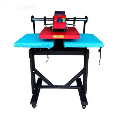 China Fabric Printing Pneumatic 40*60 Double Station Heat Press Machine Semi-automatic Sublimation Machine for sale