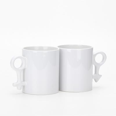 China Stocked 11OZ Sublimation Blank Torque Mugs White Coated For Heat Transfer Printing for sale