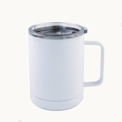 China 10oz Adult Car Travel Water Bottle Vacuum Flask Stainless Steel Thermos Gift White Metal for sale