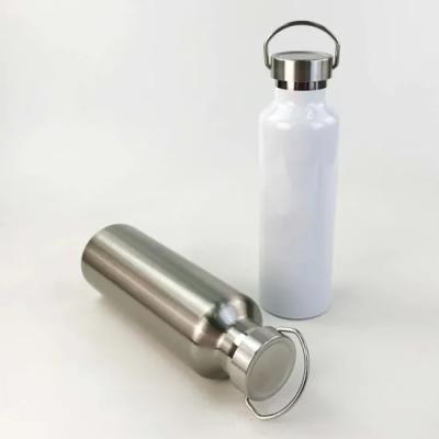 China Stocked Stainless Steel 750ml /Flask Vacuum Bottle For Sublimation Pritning for sale